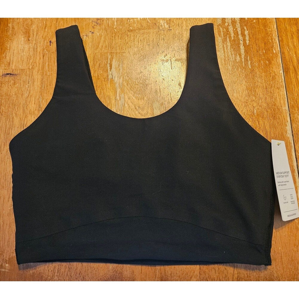 Size Medium Black Bra Top Workout Bra New with Tags